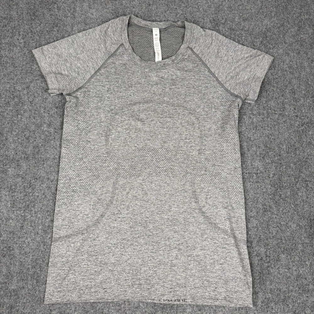 Lululemon Swiftly Tech Short Sleeve 2.0 Hip Length Size 10 Slate Grey‎ Shirt